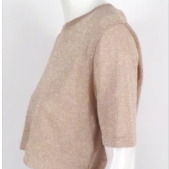 Low Classic Sparkly Nude Crop Top - Picture 2 of 4